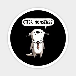 Otter Nonsense Working Otter Magnet
